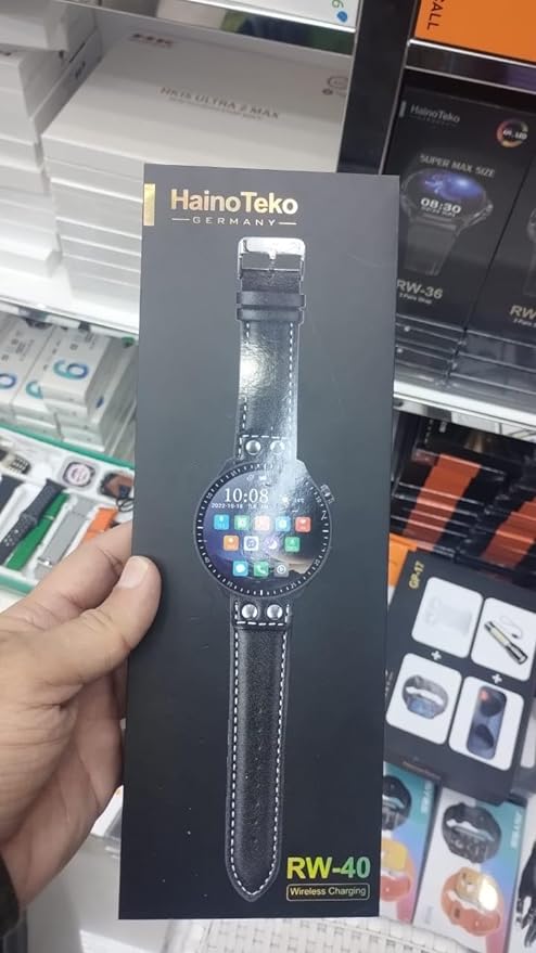Haino Teko Germany RW-40,Wireless Charging Super Max Size Round Shape Full Screen AMOLED Display Smart Watch - Original